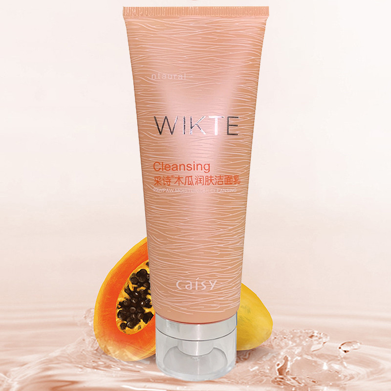 Caishi Papaya Sữa Rửa Mặt Dưỡng Ẩm Kiểm Soát Dầu Nữ Dưỡng Ẩm Dưỡng Ẩm Sữa Rửa Mặt Bọt Thấp Chính Hãn