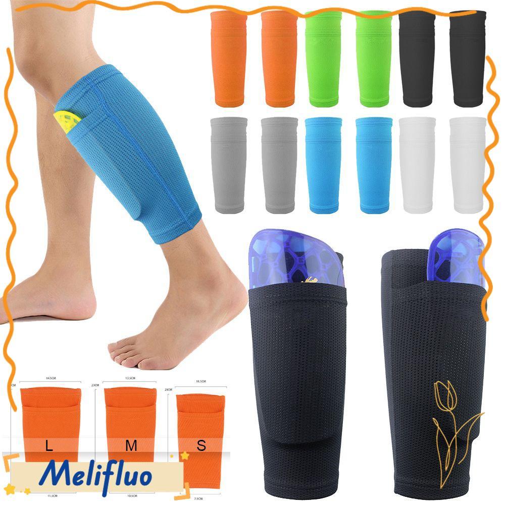 MELIFLUO Football Shin Holder Pocket Kids Boys Men Softstep Socks