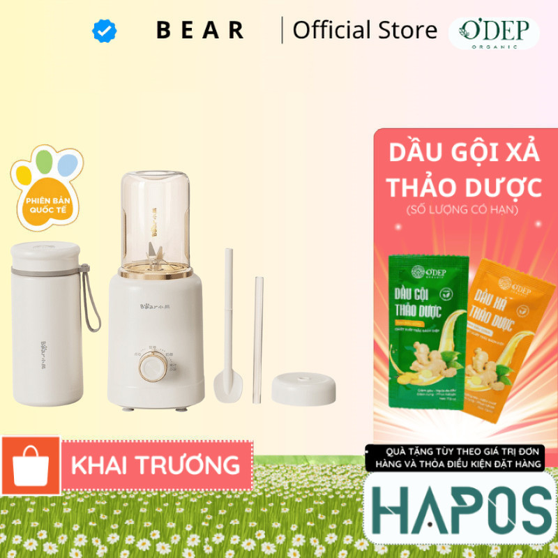 Máy xay sinh tố Bear LLJ-E05J1 - Hàng chính hãng - BH 18 Tháng - HAPOS HEL