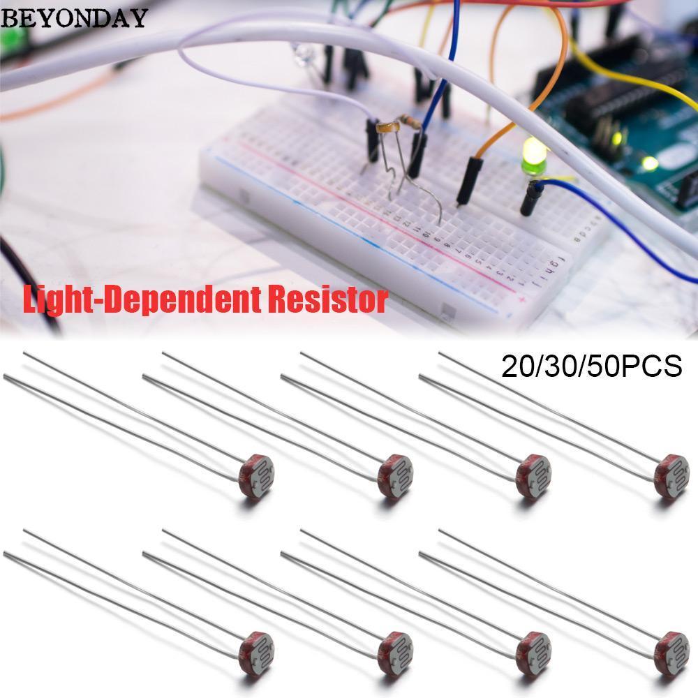 BEYONDAY 20 / 30 / 50 Chiếc Điện Trở Nhẹ 5 Mm LDR CDS GL5516