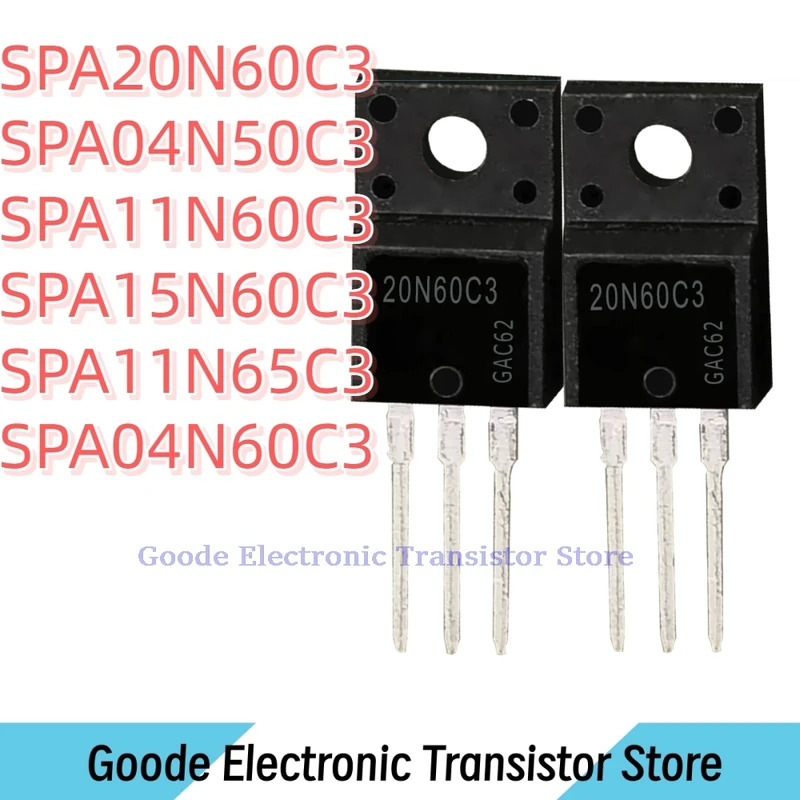 10 Chiếc 20N60C3 SPA20N60C3 04N50C3 SPA04N50C3 11N60C3 SPA11N60C3 15N60C3 SPA15N60C3 11N65C3 SPA11N6