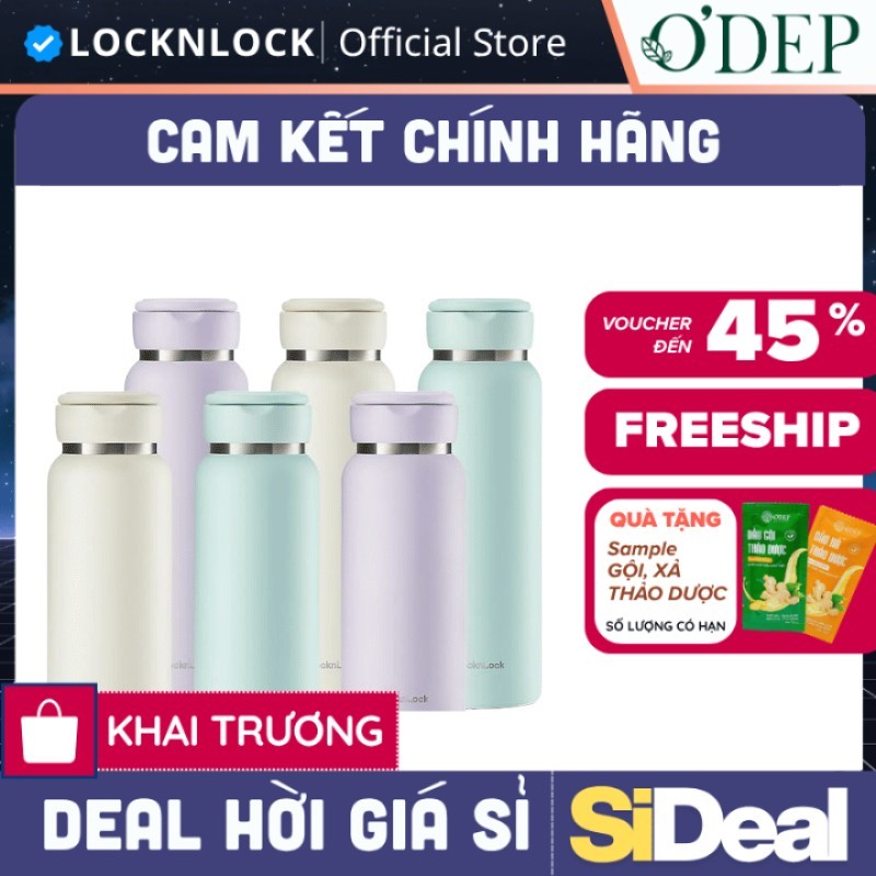 Bình giữ nhiệt LocknLock Sling Ring Tumbler 650ml LHC4321, 800ml LHC4322 - Chính hãng - SIDEAL SIL