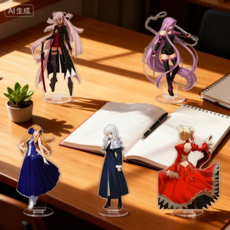 Standee anime Fate stay night mô hình acrylic trang trí bàn học Fate Grand Order FGO Saber Rin Arche