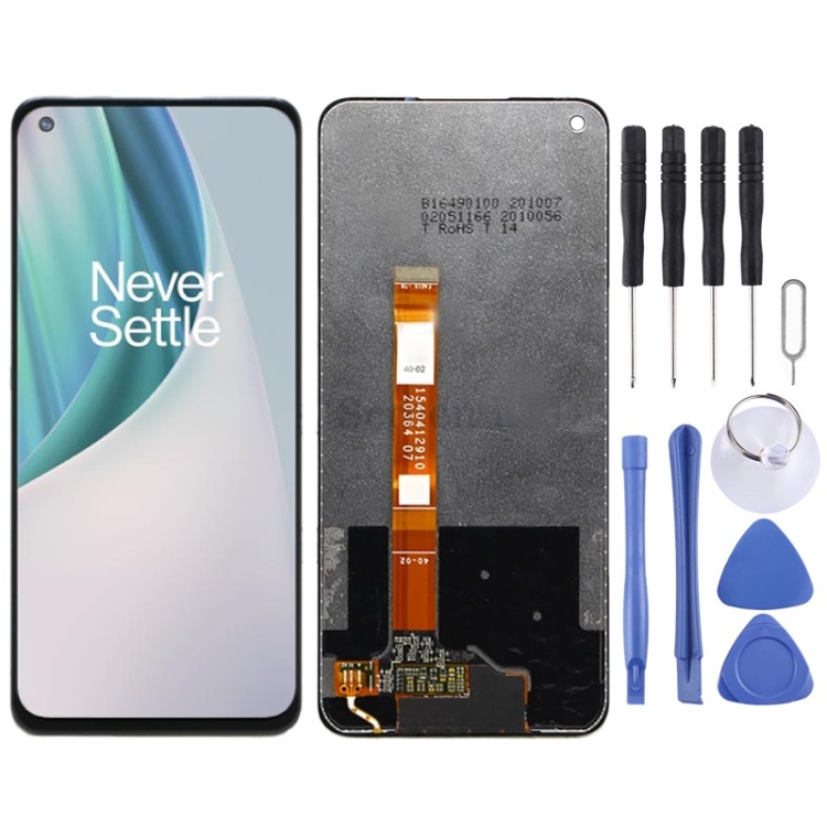 Giao hàng Cho OnePlus Nord N10 5G BE2029 với màn hình LCD OEM lắp ráp đầy đủ Bộ số hóa (Đen)