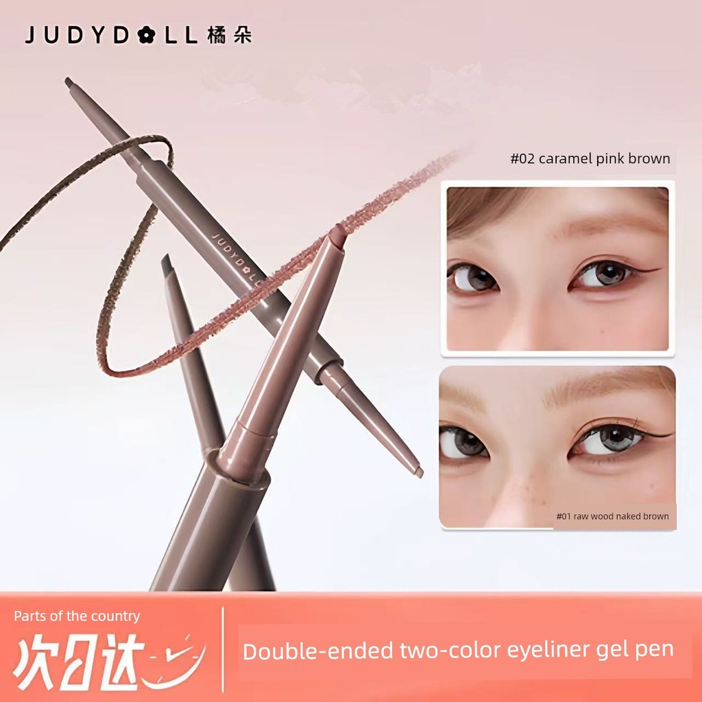 bút chì kẻ mắt eyeliner Judydoll Judydoll Bút Gel Kẻ Mắt Hai Màu Hai Đầu Mượt Chống Thấm Nước Lâu Dà