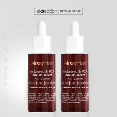 Combo 2 Serum Kẽm Ekseption Hyaluronic ZnPCA Mixlab , HA + 1% ZnPCA Giảm Mụn, Kiềm Dầu 75ml