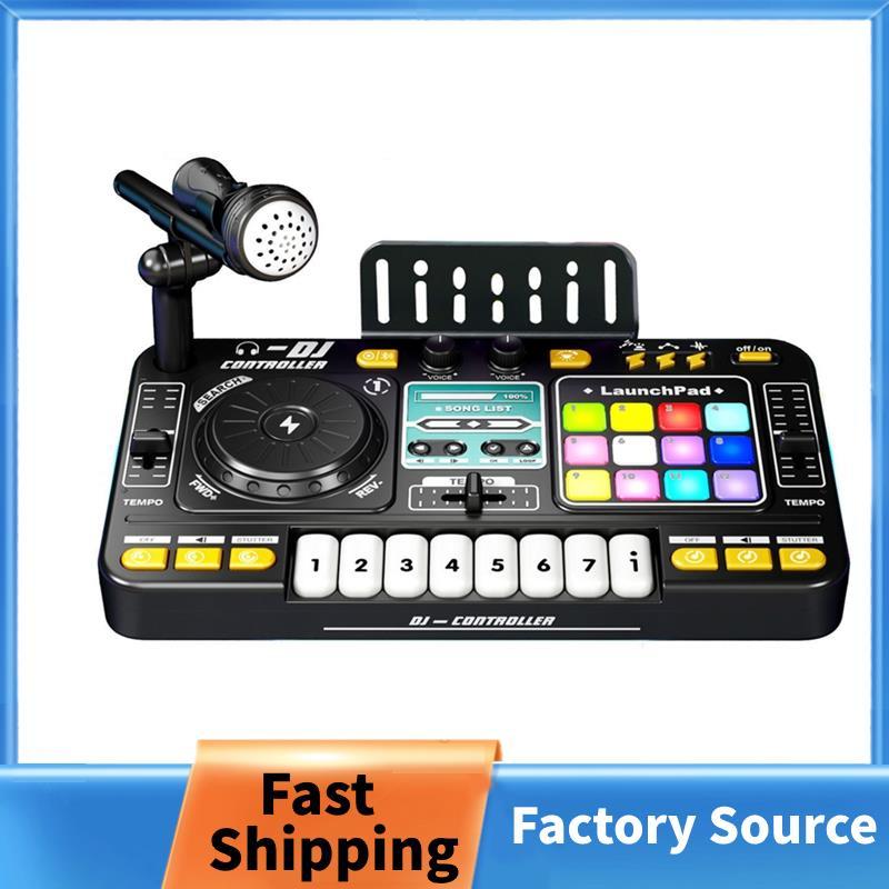 Trẻ Em DJ Player Trẻ Em DJ Trộn Đồ Chơi Trẻ Em DJ Bộ Điều Khiển Mô Phỏng DJ Bàn Xoay