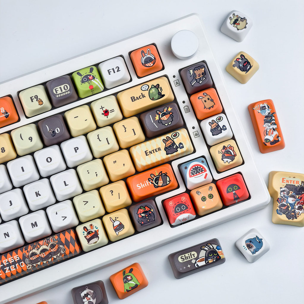 Bangboo Keycap MOA Profile 130 Phím PBT Nhuộm Thăng Hoa Aula F75 F99 RK100 Keycaps Cơ Hình Tròn Hoạt Hình Keycaps Cá Mập Boo Emilyanne Iaes Zenless Zone Zero Keycap | BigBuy360 - bigbuy360.vn