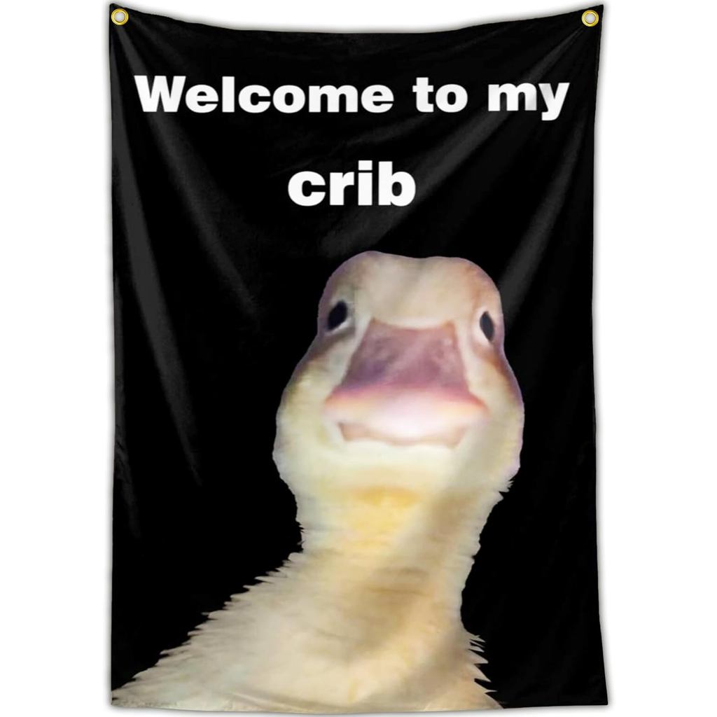 Chào mừng bạn đến với Cờ Vịt Cũi Của Tôi 3x5 Ft Cờ Thảm Vui Nhộn Cho Phòng Ngủ Guys Ký Túc Xá Đại Họ