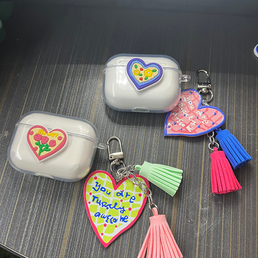 Ốp lưng tình yêu / đầy màu sắc cho Anker Soundcore R60i NC / R50i NC K20i P30i Vỏ tai nghe silicon c