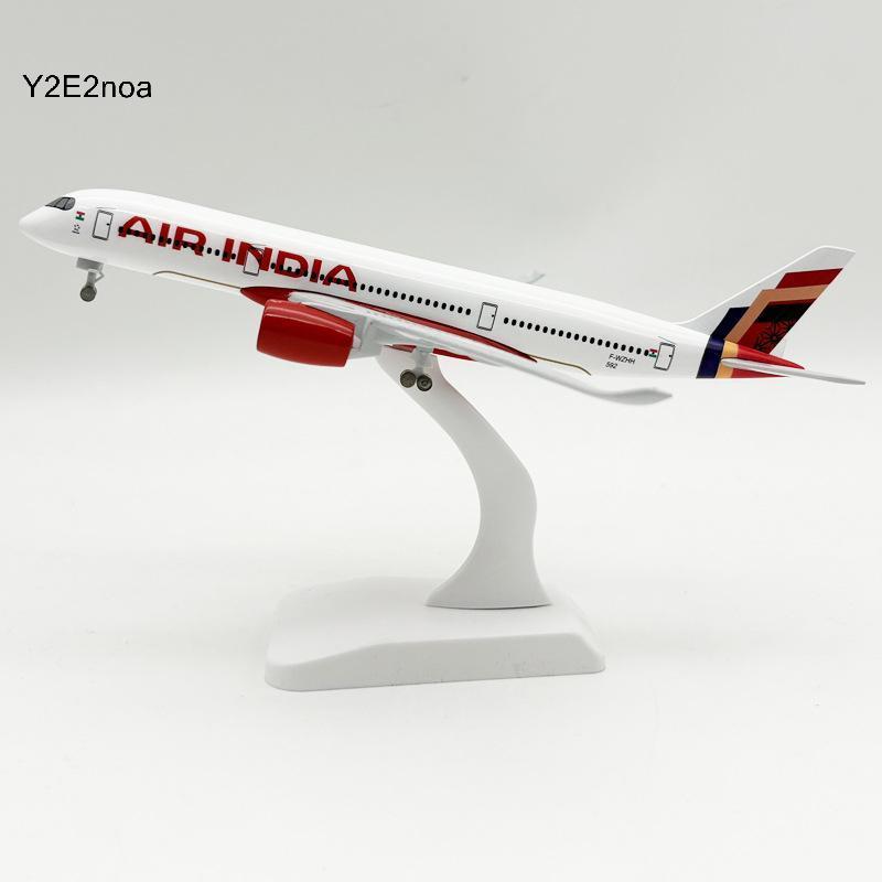 Y2E2noa 1 Bộ Đồ Chơi Máy Bay Đúc Kim Loại Hợp Kim 20CM Airbus A350 Mô Hình Máy Bay Trẻ Em Tặng Ấn Độ