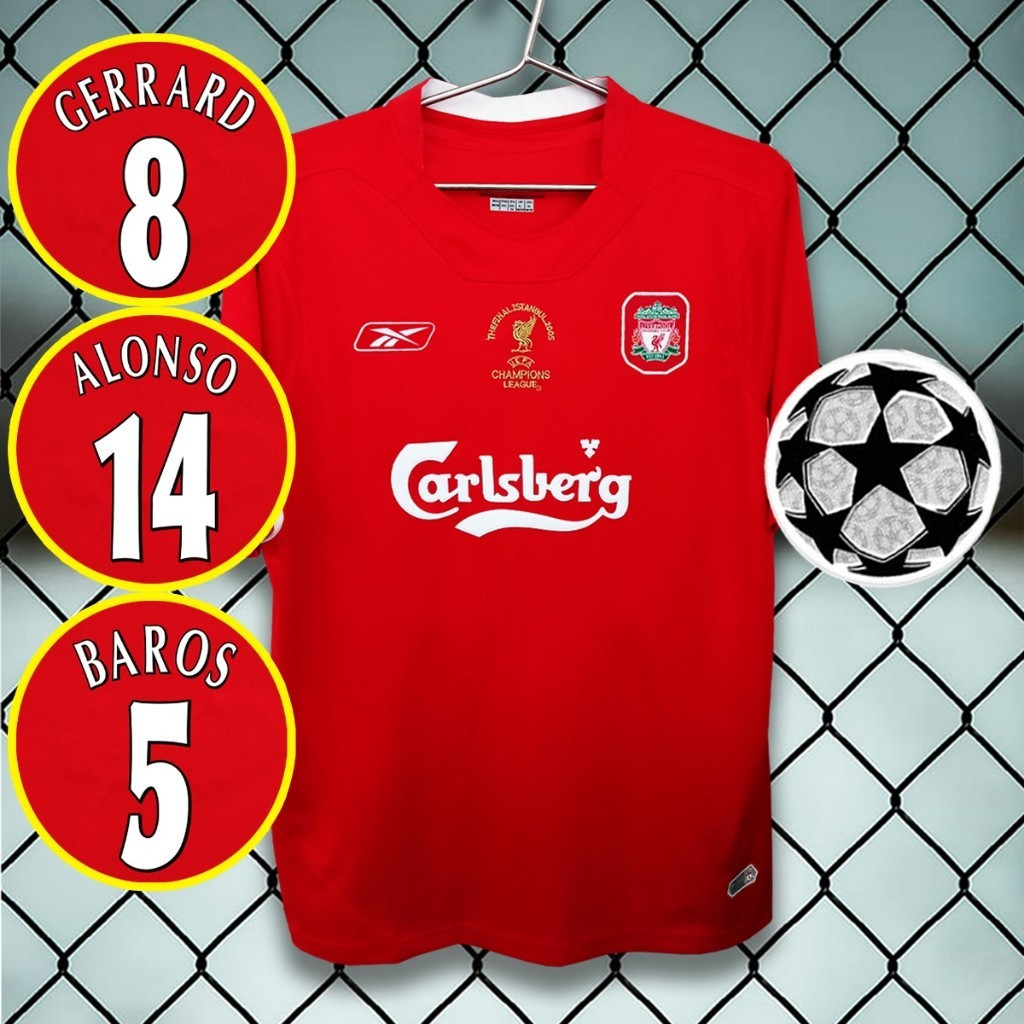 Áo đấu Premier League 2004-05 của Alonso và Gerrard - Bộ sưu tập Champions League