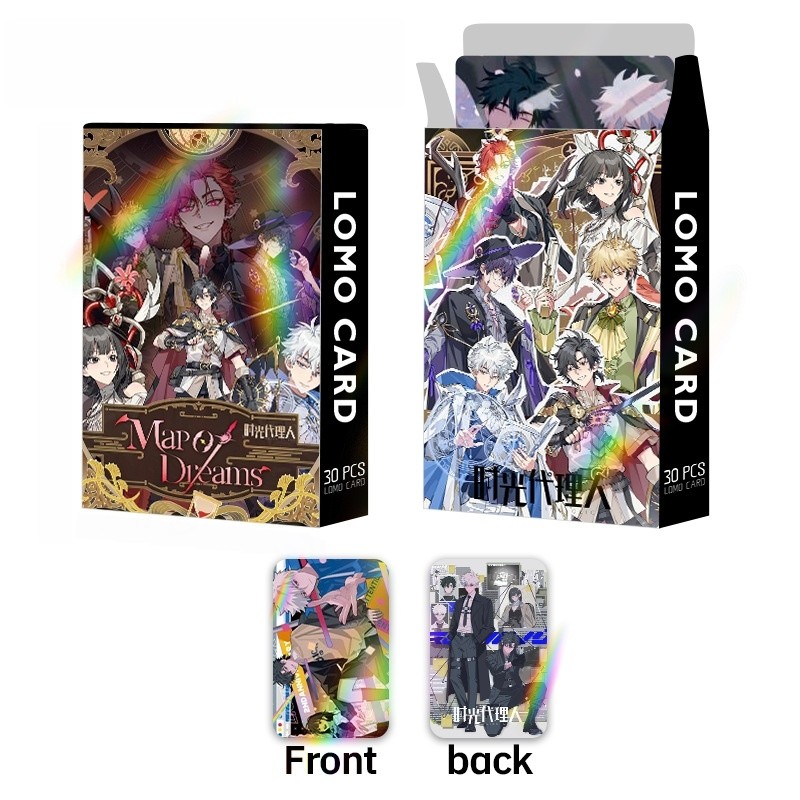 30 Chiếc Manhwa Link Click Game 99night in the forest Laser Lomo Cards Stitch Pokemon Nhân Vật Hoạt 