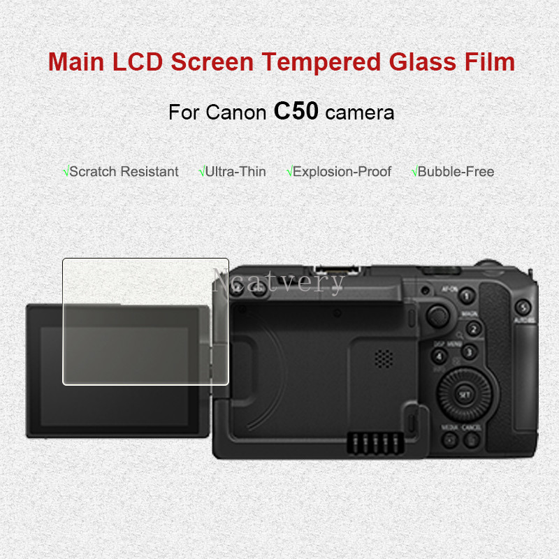 Miếng Dán Bảo Vệ Màn Hình Cho Canon C50 Camera Kính Cường Lực Cho Canon EOS C50 Chống Trầy Xước Và C