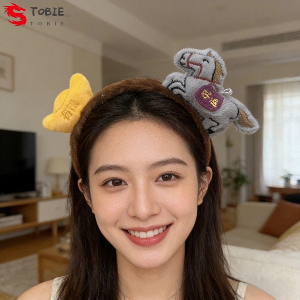 Tobie Phim Hoạt Hình Vòng Tóc Ngựa - Bùa May Mắn Tinh Tế, Màu Đỏ Sang Trọng cho Tết Nguyên Đán