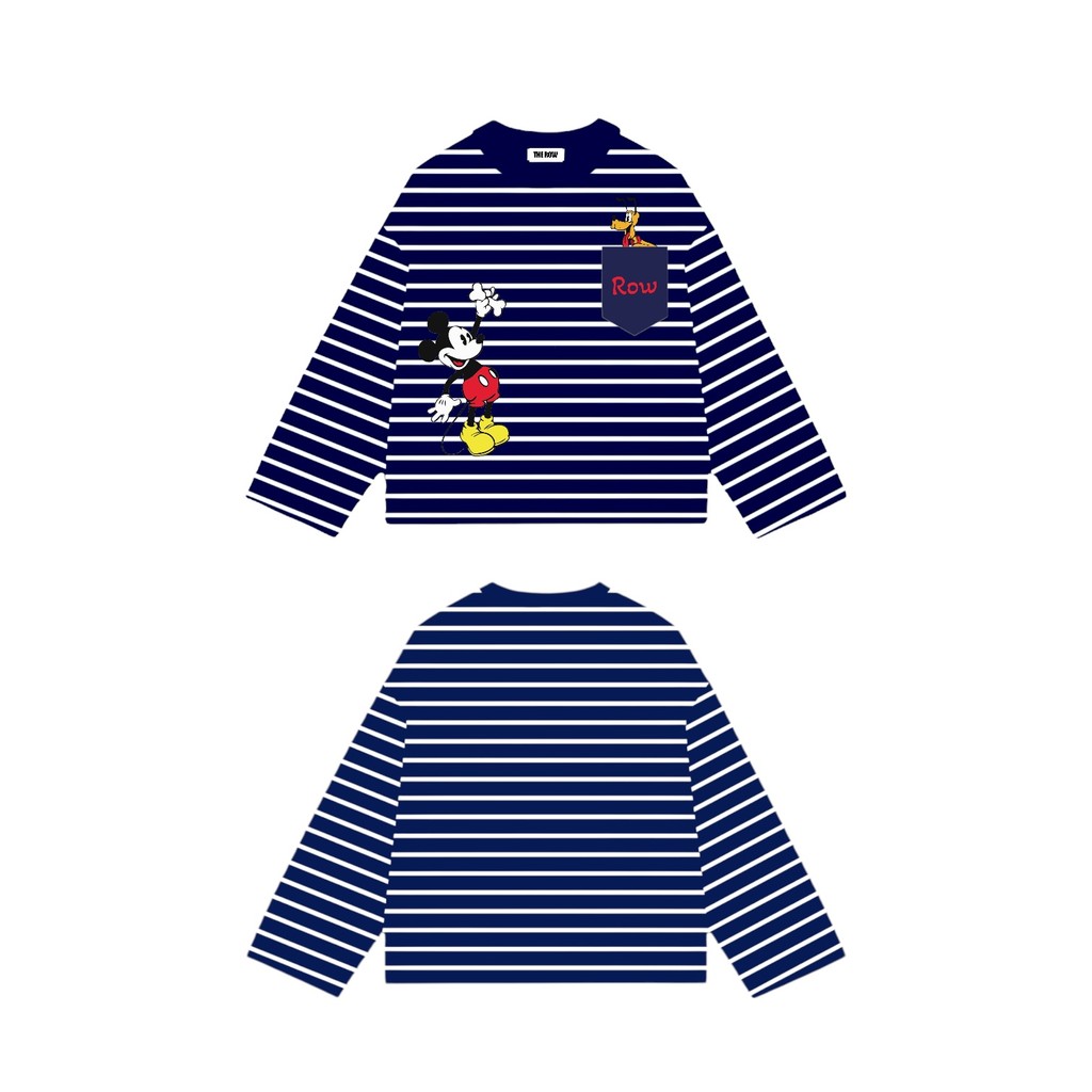 THEROW Áo Thun Tay Dài " PHỐI TÚI " Long Sleeve Boxy 250gsm Form Rộng Cổ Tròn Unisex Nam Nữ Phong Cách Basic Thoải Mái | BigBuy360 - bigbuy360.vn