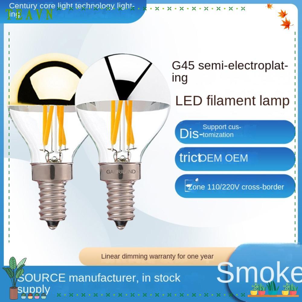 Bóng đèn LED AEBYDEH, Bóng đèn pha lê trắng ấm 4W, 2023 E12 / E14 / E26 / E27 bán mạ 2200K 2700K Bón