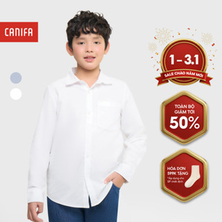  Áo sơ mi bé trai CANIFA dài tay cổ đức 2TH25A002 