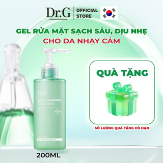  Sữa Rửa Mặt Dr.G PH Cleansing Gel Foam 200ml Duy Trì PH Tạo Bọt Mịn Làm Sạch Sâu 