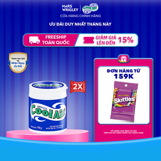  Combo 2 hũ kẹo Sing-gum Cool Air hương bạc hà - khuynh diệp hũ 90 viên 