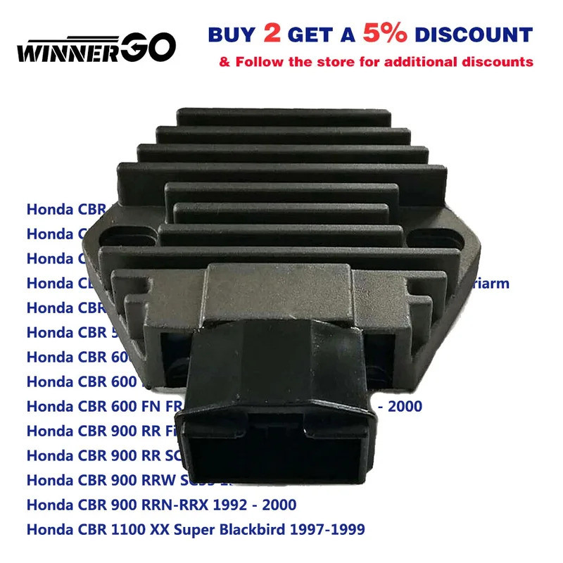Bộ điều chỉnh điện áp chỉnh lưu cho Honda CBR400RR NC23 / 31 / 29 / 30 500F CBR600F PC25 / 35 F2 F3 