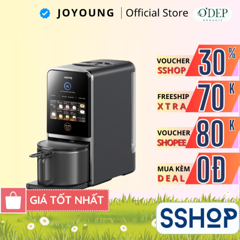 Máy nấu sữa hạt đa năng làm sạch tự động Joyoung JSCB-K7 PRO công nghệ khử Purin chuyên biệt - SSHOP