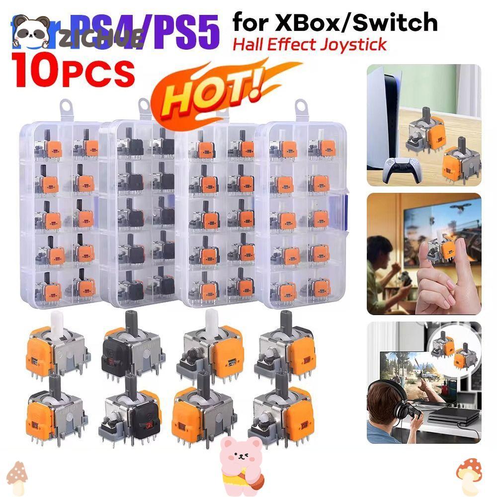 ZICHUE 10 CÁI Bộ điều khiển Thumb Stick, cho Playstation 5 Game Hall Effect Joystick, Mô-đun Rocker 
