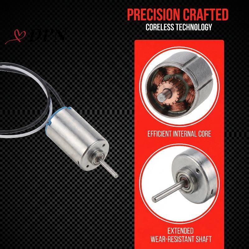 [DPN-t] 4 X DIY DC3.7V 50000RPM 716 Hollow Cup Coreless Tốc Độ Cao CW CCW Motor Với 4 X 50MM A B Cán