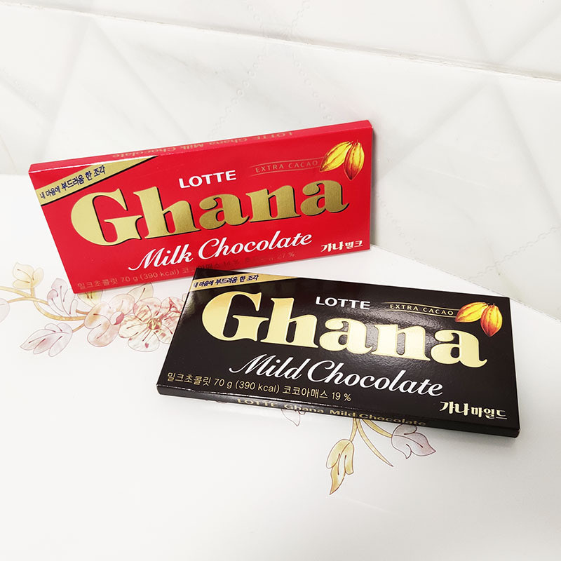 Đồ ăn nhẹ Nhập khẩu từ Hàn Quốc Lotte Black Ghana Chocolate 0g Board Đồ ăn nhẹ văn phòng Quà tặng ng
