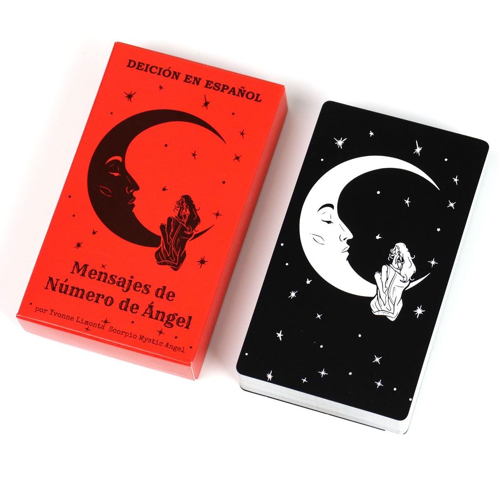 10.3 * 6cm Tây Ban Nha Thiên Thần số tin nhắn Card Board Game Card Game Angel number message