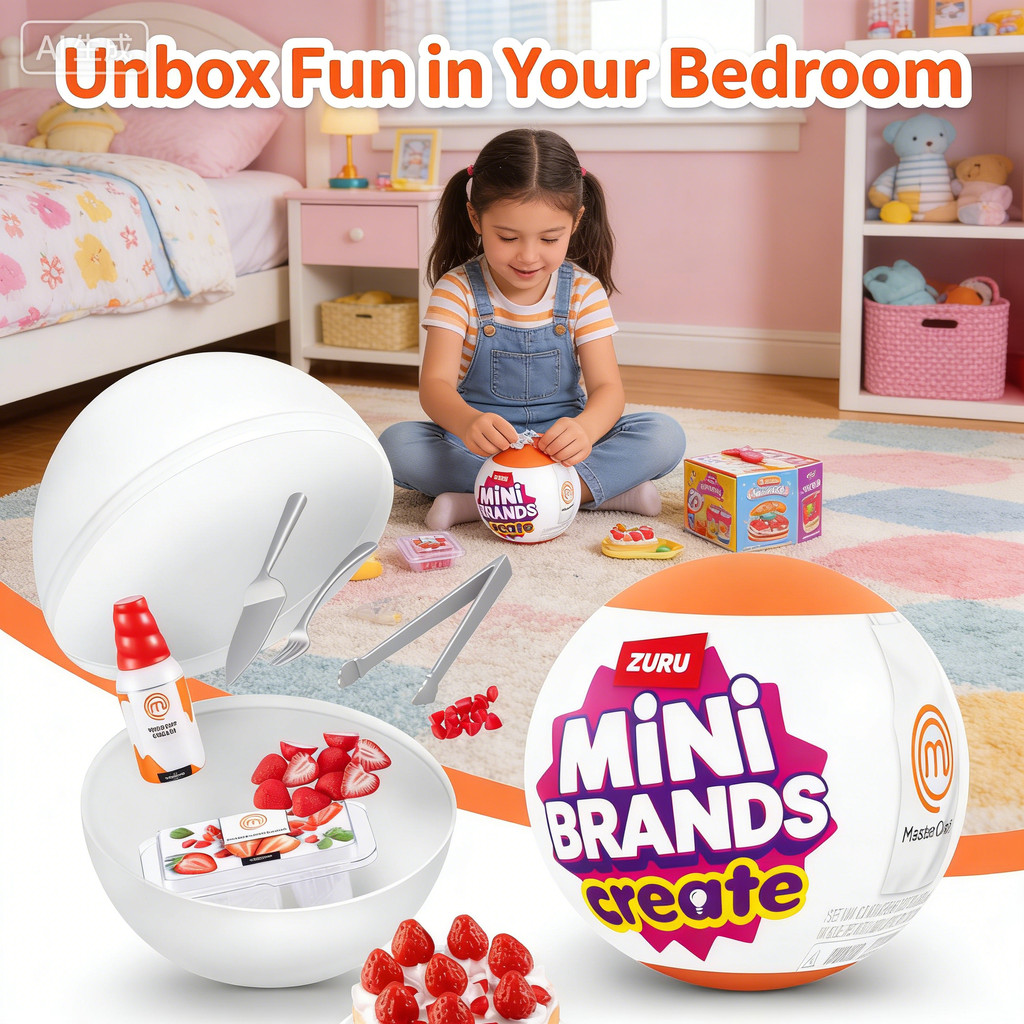 Master Chef Mini Brands Series 1 - Thu thập và tạo 11 món ăn MasterChef, Chơi nhựa DIY, Sưu tập khôn