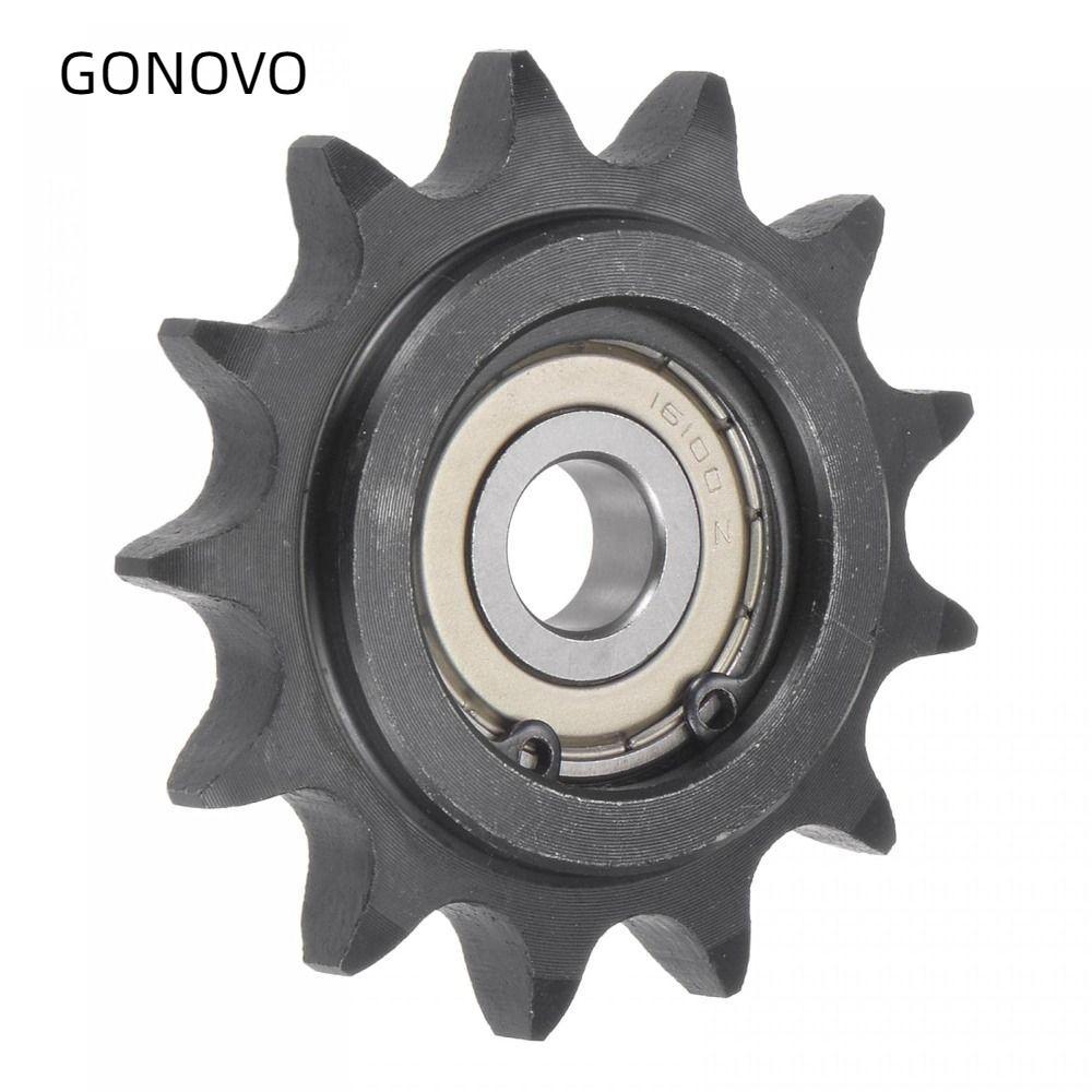 GONOVO Convex Idler Gear, C45 Thép Carbon 13 Răng Chain Idler Bánh Xích, Bền 10mm Bore 1 / 2 "Pitch 