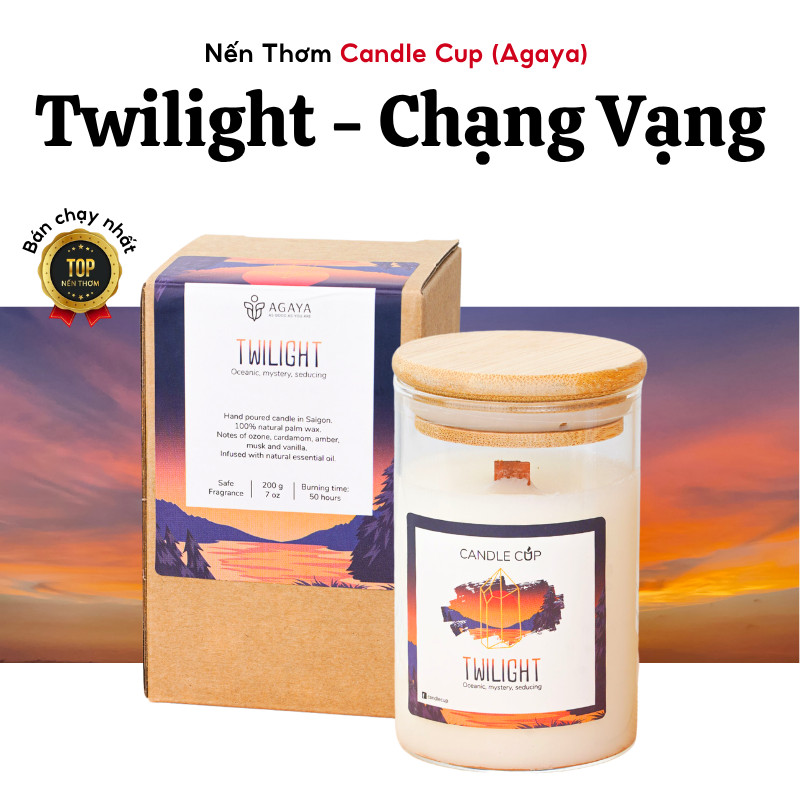 Nến Thơm AGAYA Nến Thơm Phòng Tinh Dầu Thiên Nhiên Candle Cup/Agaya | Mùi TWILIGHT