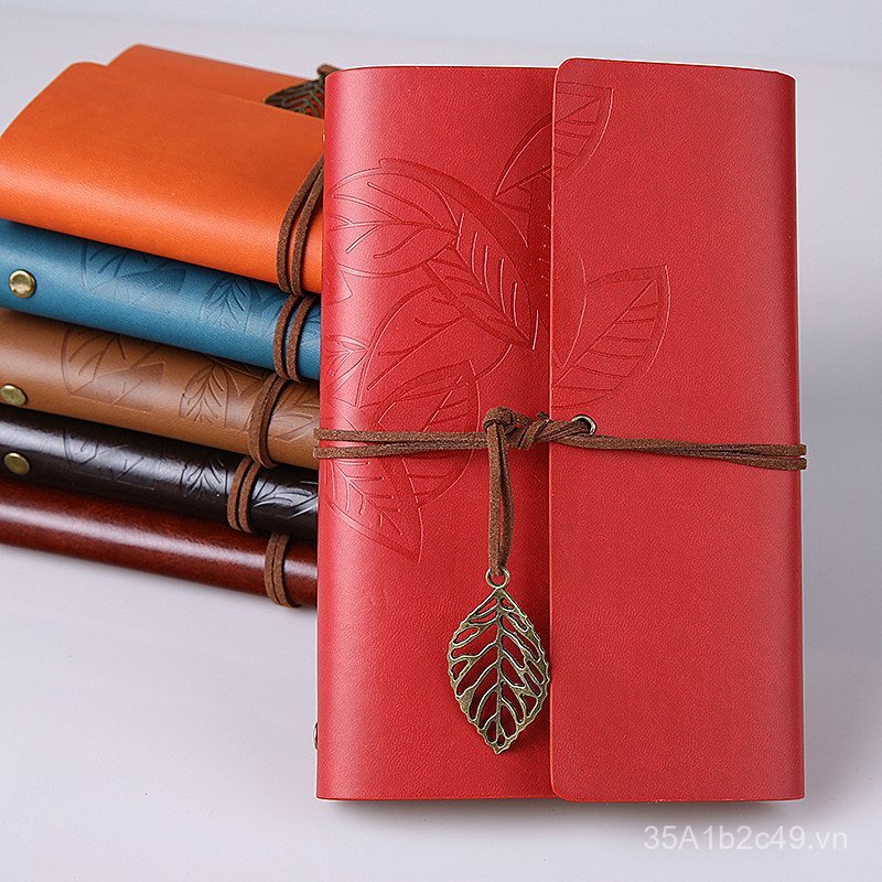 Nhật Bản Hàn Quốc Sáng Tạo Notebook Ichiba Tomo Nhật Ký Du Lịch Mùa Thu Lá Rời Retro Lá Notepad