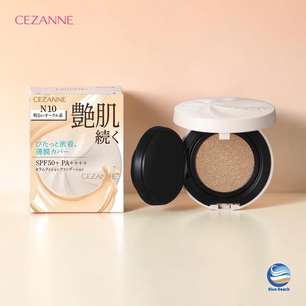 CEZANNE Serum Cushion Foundation SPF50+ PA++++/Kem Nen Cushion Duong Da/11g/Made in Japan