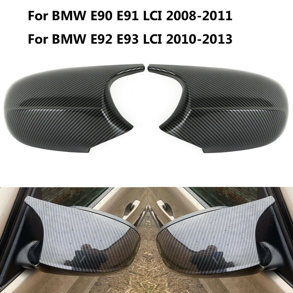 Cặp CHO BMW E90 E91 E92 E93 LCI M3 2007-2013 Nắp Gương Sợi Carbon Nhìn