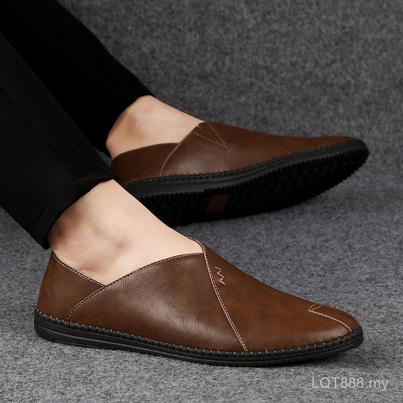 2026 Nam Da Loafers Thấp Thuyền Giày Lái Xe Giày Slip On Nam Loafers VXUI N9MO