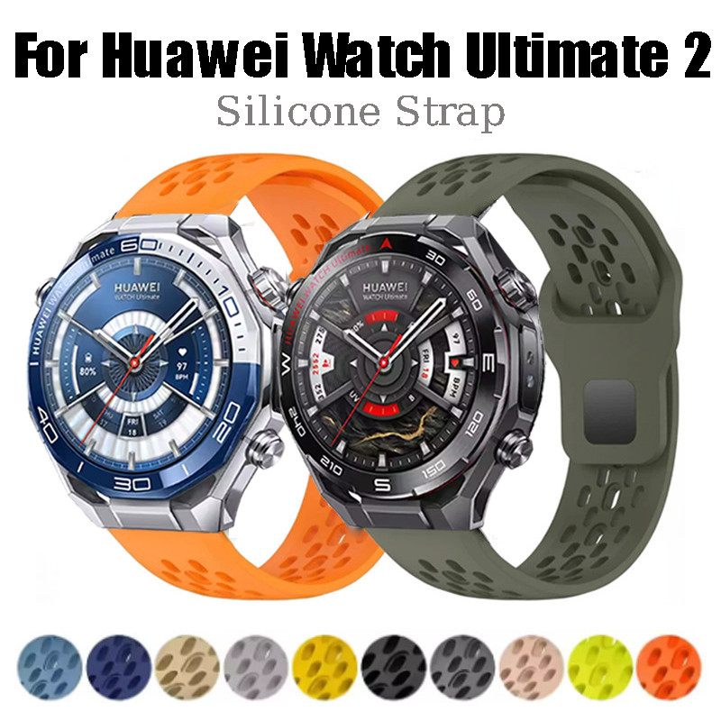 Lỗ Dây Silicon Cho Huawei Watch Ultimate 2 Dây Đeo Tay Thể Thao Vòng Tay Silicon Cho Huawei Watch Ul