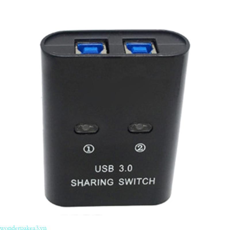 Wonderpakea3 2 Cổng USB3 0 Máy in Chia Sẻ Thiết Bị Bằng Tay Chia Sẻ Chuyển Đổi Hub 2 Trong 1 Bộ Chia