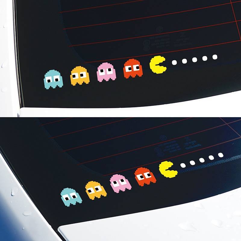 Pacman Automobile Sticker Creative Personalized Decoration Scratch Hidden Sticker Dip0