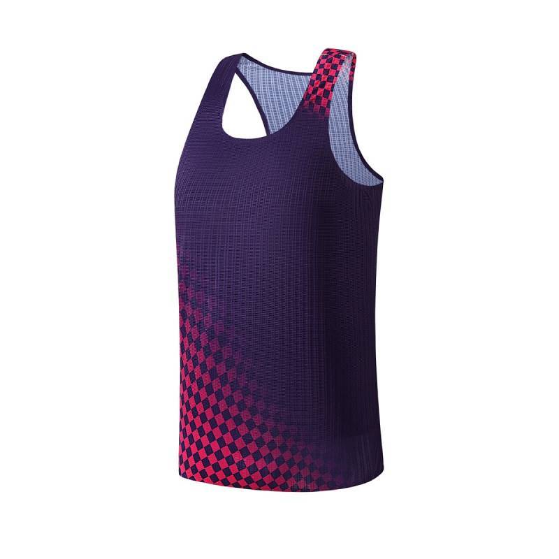 【Ready Stock】 Professional Marathon Lightweight Racing Track and Field Vest Seamless Adhesive Track 