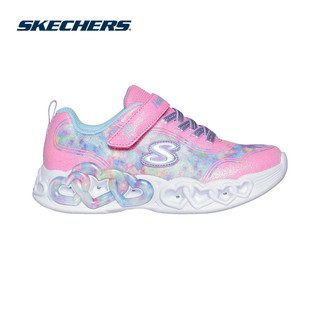  Giày Thể Thao Bé Gái Skechers Infinite Heart Lights Color Lovin - 303753L-PKMT 