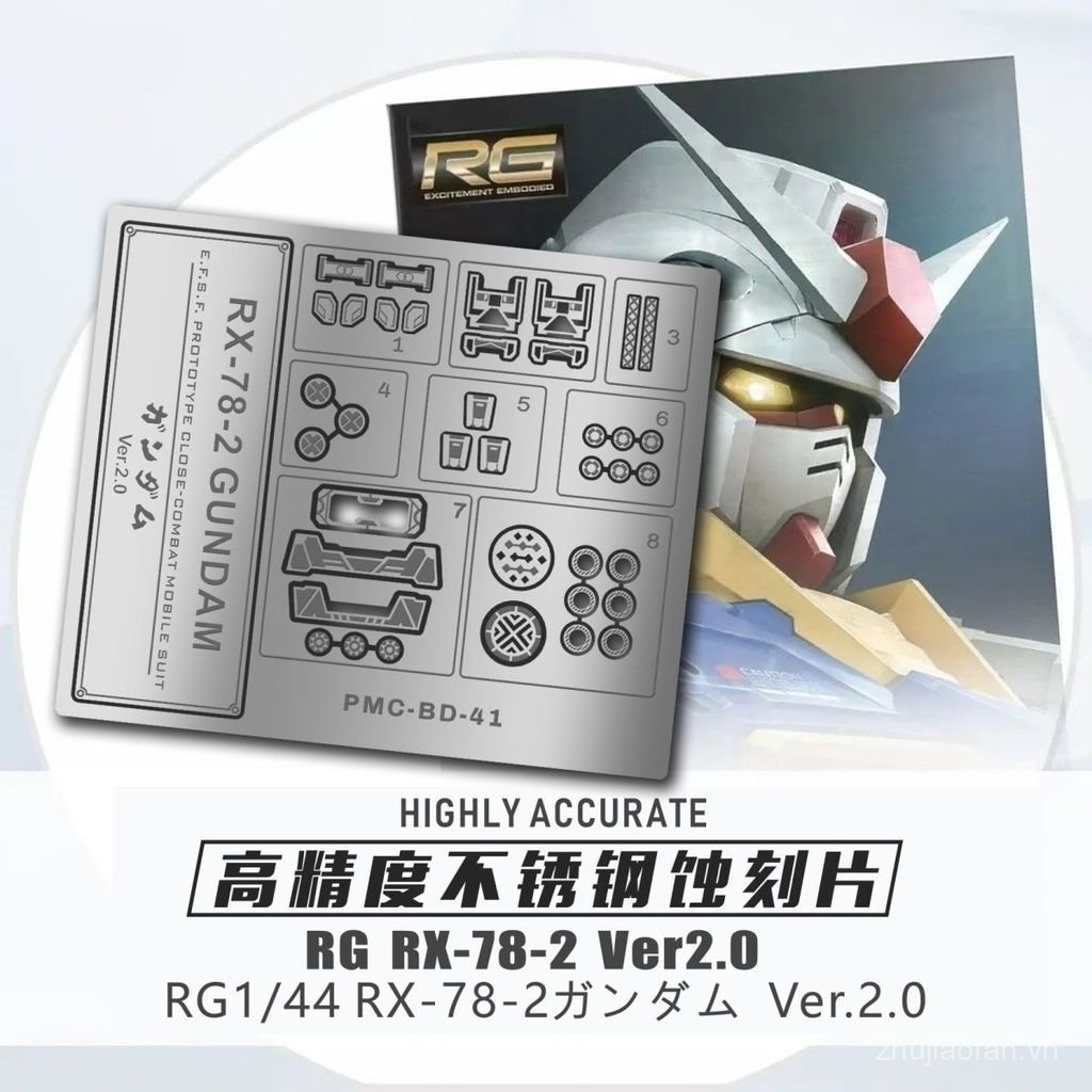 Mô Hình Chìm Quạt RG Chi Tiết Chuyển Đổi Chuyên Dụng RGU Gundam Etching 2.0 RX78-2