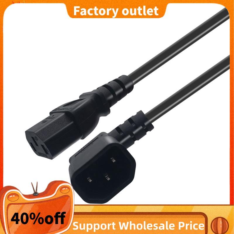 Dây buộc nữ góc phải IEC 320 C14 Nam đến C13, Cáp nối dài nguồn C14 đến C13 cho PDU UPS, Dây AC H05V
