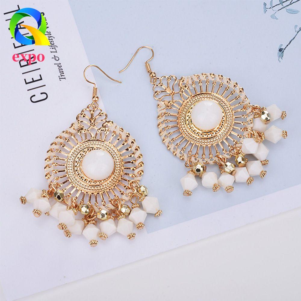 Bông Tai Tua Rua Retro Phóng Đại Style Vintage Boho cho Nữ