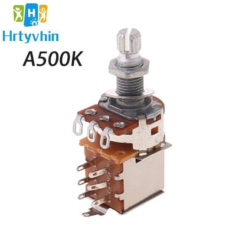 Hrtyvhin Chrome Guitar Switch Núm A500K B500K A250K B250K Đẩy Kéo Guitar Điều Khiển P