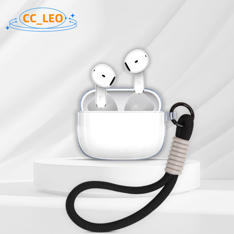 for Honor Choice EarBuds X7e Active Case Clear TPU Soft Case Cute Lanyard Pendant Suitable for Honor