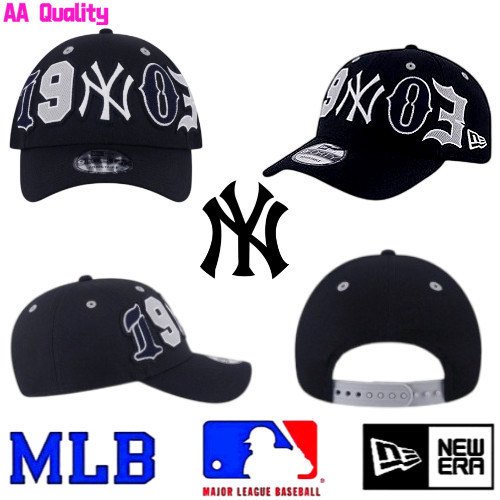 MLB New York Yankees Mũ Bóng Chay Đen, Điều Chỉnh Linh Hoạt VXNM 1FMM