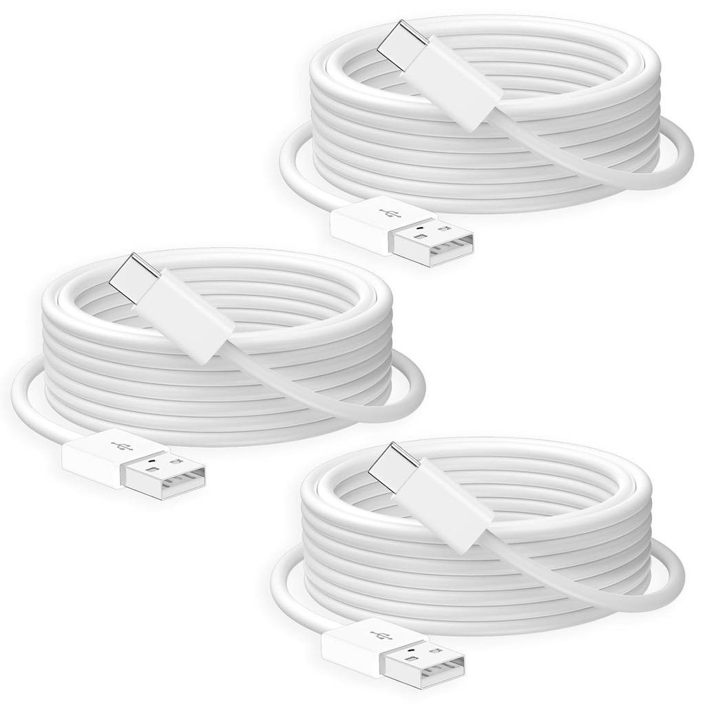 Cáp Carplay 3 Gói Cho iPhone 16 15, [Chứng Nhận Apple MFi] Dây Sạc Xe Hơi Nhanh 10Ft USB A Sang USB 