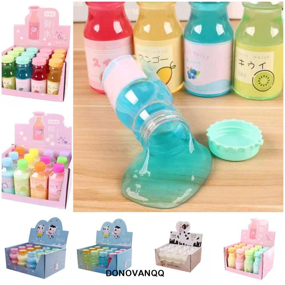 DONOVAN Thơm Pha Lê Slime, Mềm Co Giãn Pha Lê Slime Trong Suốt Bộ Slime, Bộ Làm Slimes Trong Suốt Mề